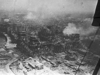Вид разрушенного здания рейхстага (снято с самолета). Германия, г. Берлин. 1945 г. Фот. В.А. Темин. Арх. № 0-360648-ч/б