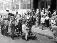 Рабочий момент съемок к/ф «Суд сумасшедших» (реж. Г.Л. Рошаль) к/ст «Мосфильм». СССР, г. Москва. 1962 г. Фот. Г.В. Кмит. РГАКФД. Арх. № 0-368233-ч/б