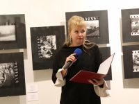 Министр культуры Краснодарского края В.Ю. Лапина открывает выставку «Идет война народная. Партизанское движение на территории России, Украины и Белоруссии в годы Великой Отечественной войны»