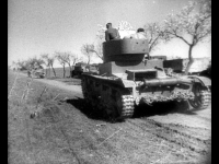 Части советской бронетанковой бригады комбрига Д. Павлова на марше Испания. 1936-1937 гг. РГАКФД