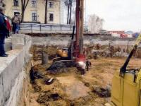 стройка нового корпуса РГАКФД подготовка фундамента