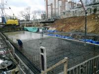 заливка фундамента нового корпуса госархива РГАКФД