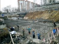заливка фундамента нового корпуса РГАКФД