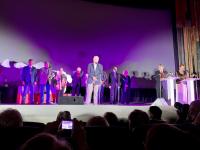 Члены жюри на церемонии открытия; у микрофона – председатель жюри, писатель, киносценарист, лауреат государственных и  литературных премий Юрий Поляков